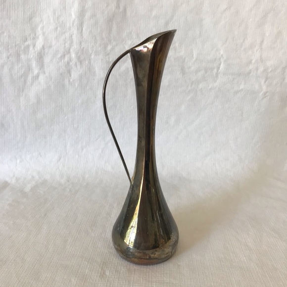 Silver Plated Mid Century Modern Bud Vase - Picture 3 of 8